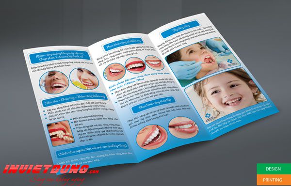 Mẫu tờ rơi nha khoa, phòng khám răng hàm mặt đẹp