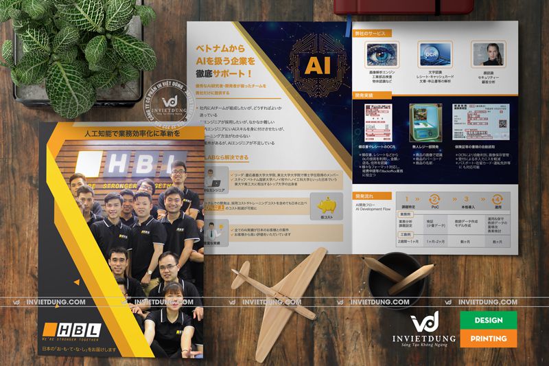 Mẫu tờ rơi A3 tiếng nhật quảng cáo sản phẩm