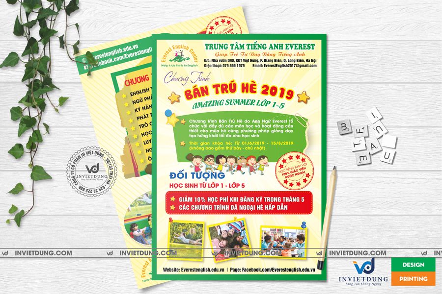 Dịch vụ in tờ rơi được thực hiện bởi đội ngũ nhân viên có tay nghề cao