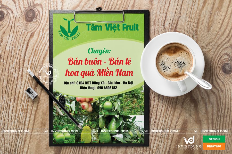 Mẫu tờ rơi quảng cáo thực phẩm sạch