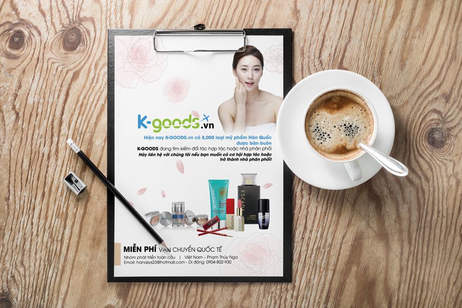 Mẫu catalog ngành mỹ phẩm đơn giản nhưng đầy đủ nội dung