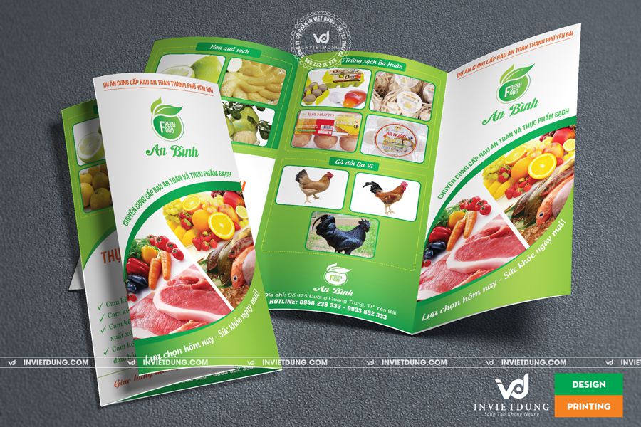 Mẫu tờ rơi thực phẩm đẹp