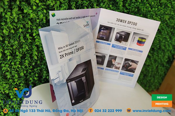 Mẫu tờ rơi A3 gấp đôi máy in 3D Sindoh