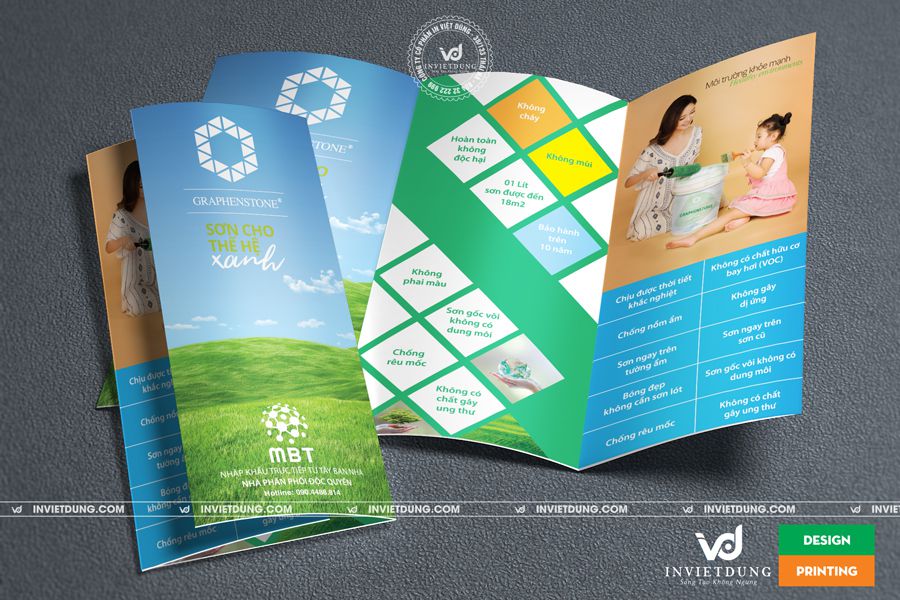 Mẫu tờ rơi quảng cáo sơn có kích thước A4