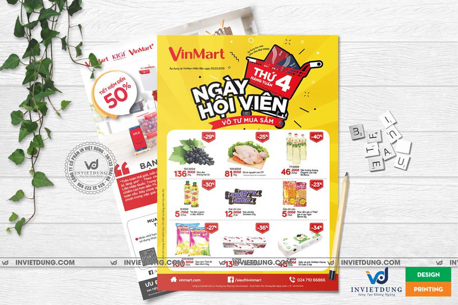 Mẫu tờ rơi siêu thị Vinmart