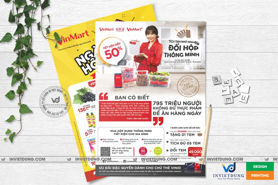 Mẫu tờ rơi siêu thị Vinmart