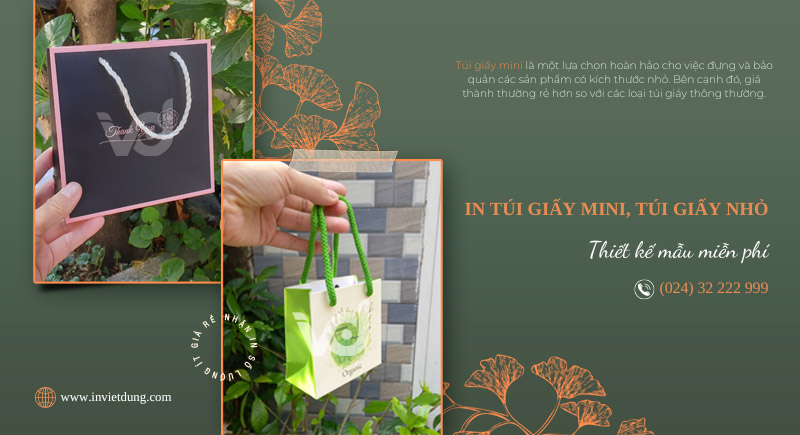 In túi giấy mini