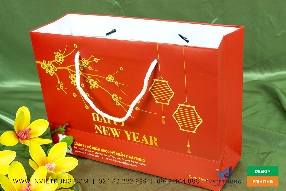 Mẫu túi giấy đựng đồ lưu niệm
