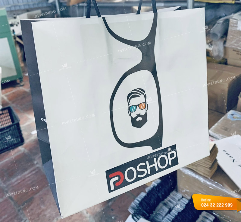 Mẫu túi bằng giấy đựng kính mắt Poshop