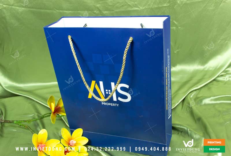 Mẫu túi giấy Công ty Bất động sản AHS