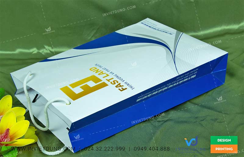 Mẫu túi giấy Công ty Bất động sản Fast Land