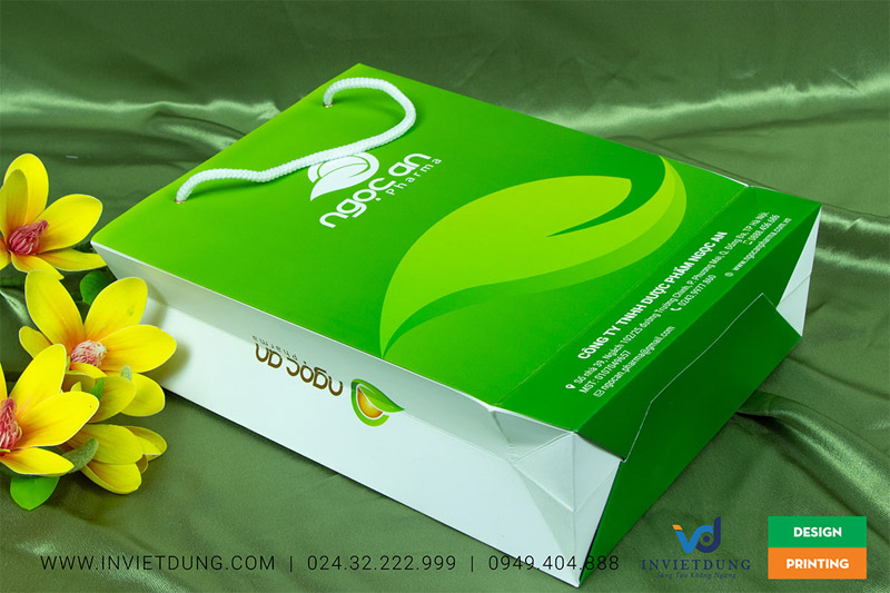 Mẫu túi giấy công ty dược phẩm, mỹ phẩm Ngọc An