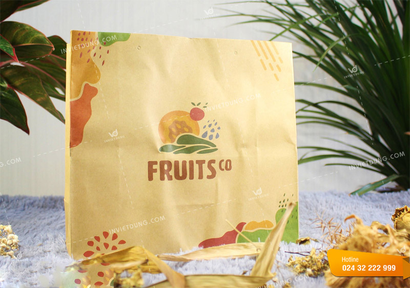 Mẫu túi đựng thực phẩm bằng giấy kraft