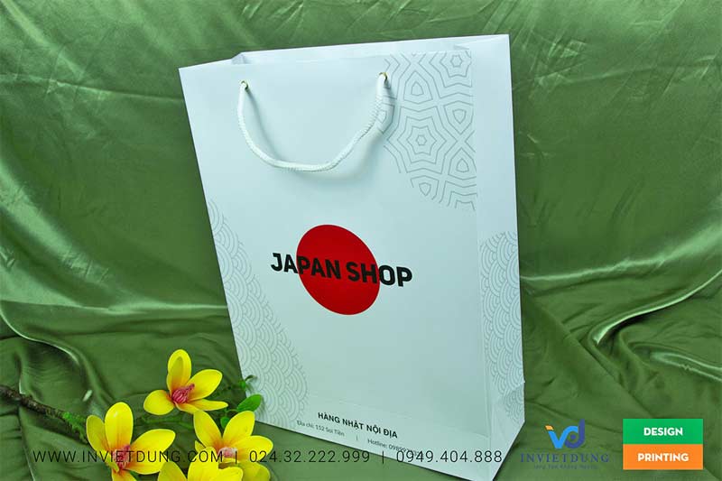 Mẫu túi giấy Japan Shop