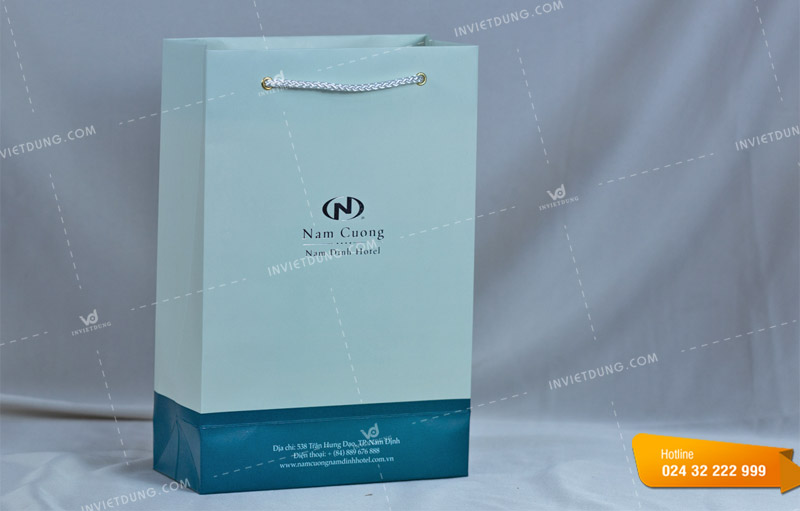 Mẫu túi giấy khách sạn Nam Cường Nam Định