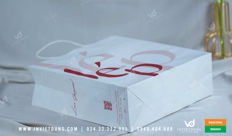 Mẫu túi giấy đựng quần áo thương hiệu Lép