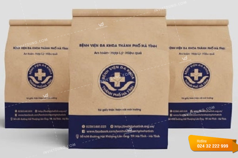 Mẫu túi đựng dược phẩm cho bệnh viện Đa Khoa Thành Phố Hà Tĩnh