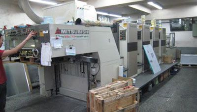 Máy in offset tại xưởng In Việt Dũng