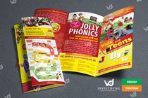 In tờ rơi quảng cáo trung tâm ngoại ngữ đẹp