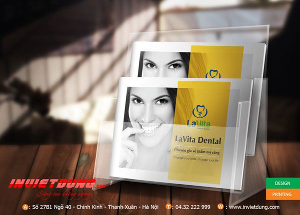 Mẫu catalogue nha khoa LAVITA đẹp