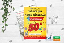 Mẫu tờ rơi quảng cáo khai trương cửa hàng thiết bị phòng tắm