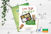 Mẫu tờ rơi khai trương quán cơm Mẹ Nấu