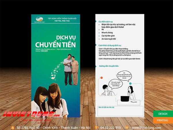 Mẫu tờ rơi viettel quảng cáo điện thoại