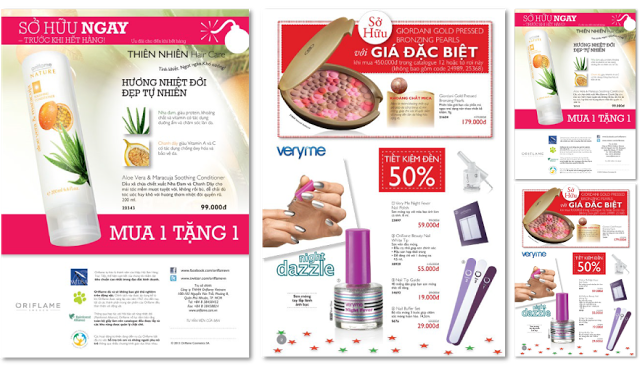 Mẫu in Catologue ngành mỹ phẩm làm đẹp