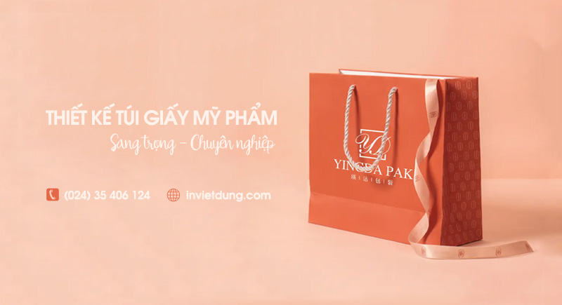 Thiết kế túi giấy mỹ phẩm