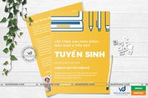 Mẫu tờ rơi tuyển sinh tiếng anh đẹp